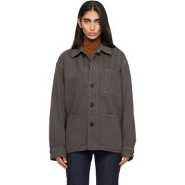 COOR COOR Gray Dyed Moleskin Chore Jacket