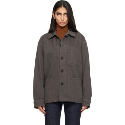 COOR COOR Gray Dyed Moleskin Chore Jacket