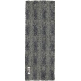 COOR COOR Gray Merino Wool Gunclub Check Muffler Scarf