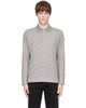COOR COOR Gray Multi Pin Pique Long Sleeve Polo - 1