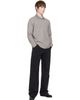 COOR COOR Gray Multi Pin Pique Long Sleeve Polo - 4