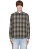 COOR COOR Gray Ombre Flannel One Pocket Checkered V.2 Shirt - 1