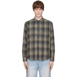 COOR COOR Gray Ombre Flannel One Pocket Checkered V.2 Shirt