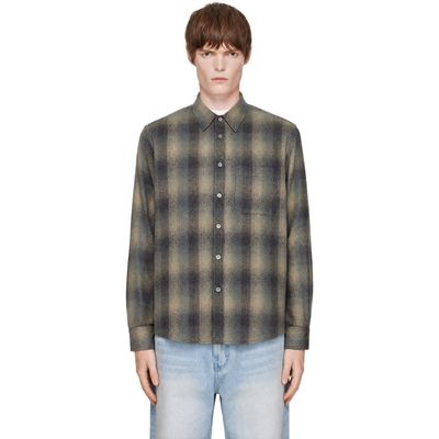 COOR COOR Gray Ombre Flannel One Pocket Checkered V.2 Shirt