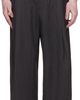 COOR COOR Gray Stripe Wool Blend Pleated Trousers - 1