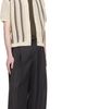 COOR COOR Gray Stripe Wool Blend Pleated Trousers - 4