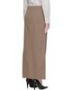 COOR COOR Khaki Cotton Relaxed Midi Skirt - 3