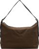 COOR COOR Khaki Leather Trim Crossbody Bag - 1