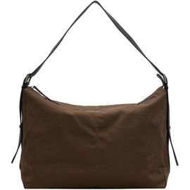 COOR COOR Khaki Leather Trim Crossbody Bag