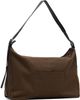COOR COOR Khaki Leather Trim Crossbody Bag - 3