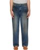 COOR COOR Navy Straight Cut Dirty Wash Jeans - 1