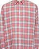 COOR COOR Red Seersucker Ombre Checkered Shirt - 1