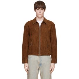 COOR COOR Tan Goat Skin Swingtop Pleated Washed Suede Jacket