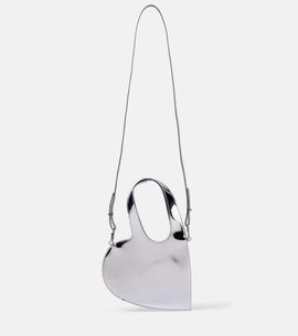 Coperni Coperni Baby Heart mirrored leather crossbody bag