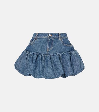 Coperni Coperni Balloon denim miniskirt