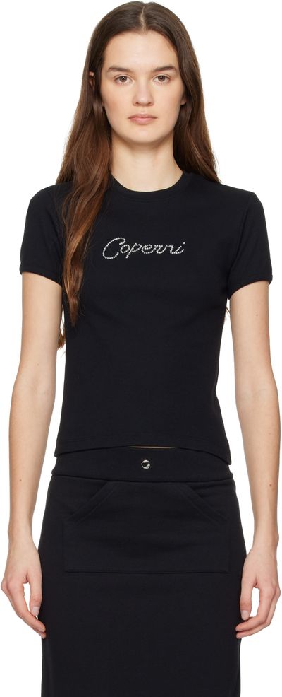 Coperni Coperni Black Baby Crystal T-shirt