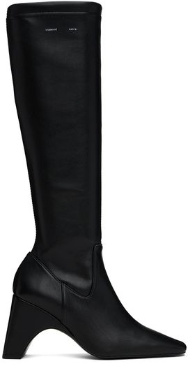 Coperni Coperni Black Bridge Stretch Tall Boots