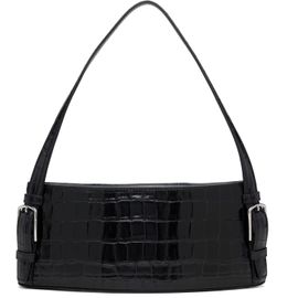 Coperni Coperni Black Croco Ergonomic Shoulder Bag