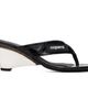 Coperni Coperni Black Croco Lift Flip Flops Heeled Sandals - 1