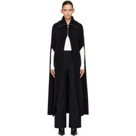 Coperni Coperni Black Knit Scarf Zip Cape