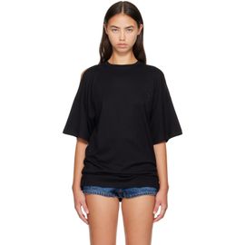 Coperni Coperni Black Open Shoulder T-shirt