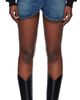 Coperni Coperni Blue Wrap Denim Miniskirt - 1