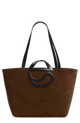 Coperni Coperni C Handle Suede Tote