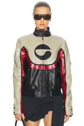 Coperni Coperni C Logo Leather Jacket