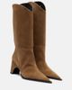 Coperni Coperni Cowboy suede knee-high boots - 1