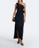 Coperni Coperni Floral-appliqué asymmetric cocktail dress - 2