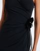 Coperni Coperni Floral-appliqué asymmetric cocktail dress - 4