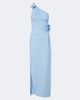 Coperni Coperni Floral-appliqué asymmetric jersey gown - 1