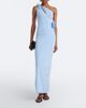 Coperni Coperni Floral-appliqué asymmetric jersey gown - 2