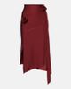 Coperni Coperni Floral-appliqué asymmetric midi skirt - 1