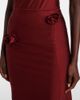 Coperni Coperni Floral-appliqué asymmetric midi skirt - 4