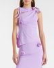 Coperni Coperni Floral-appliqué gathered jersey top - 3