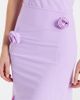 Coperni Coperni Floral-appliqué jersey midi skirt - 4