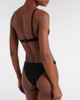Coperni Coperni Flower floral-appliquÃ© bikini top - 3