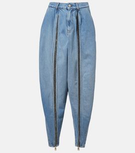 Coperni Coperni Front-slit balloon jeans