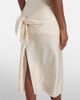 Coperni Coperni Gala tie-front jersey midi dress - 5