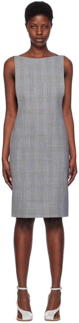 Coperni Coperni Gray Cape Minidress