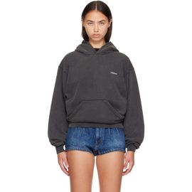 Coperni Coperni Gray Washed Horn Hoodie