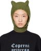 Coperni Coperni Green Knitted Horn Beanie - 1