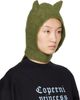 Coperni Coperni Green Knitted Horn Beanie - 2