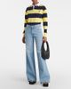 Coperni Coperni Leather-trimmed wide-leg jeans - 2