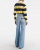 Coperni Coperni Leather-trimmed wide-leg jeans - 3