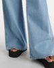 Coperni Coperni Leather-trimmed wide-leg jeans - 5