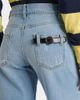 Coperni Coperni Leather-trimmed wide-leg jeans - 6