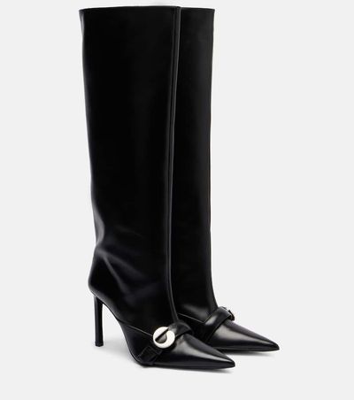 Coperni Coperni Logo leather knee-high boots