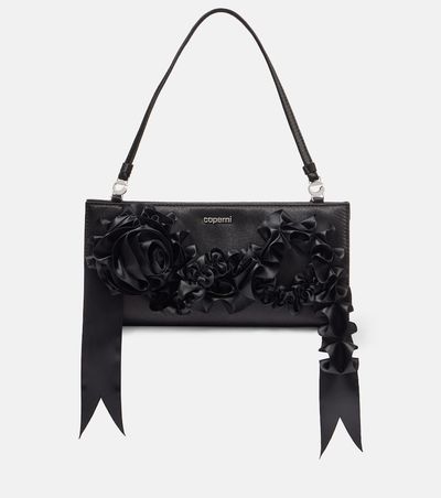 Coperni Coperni Logo satin clutch